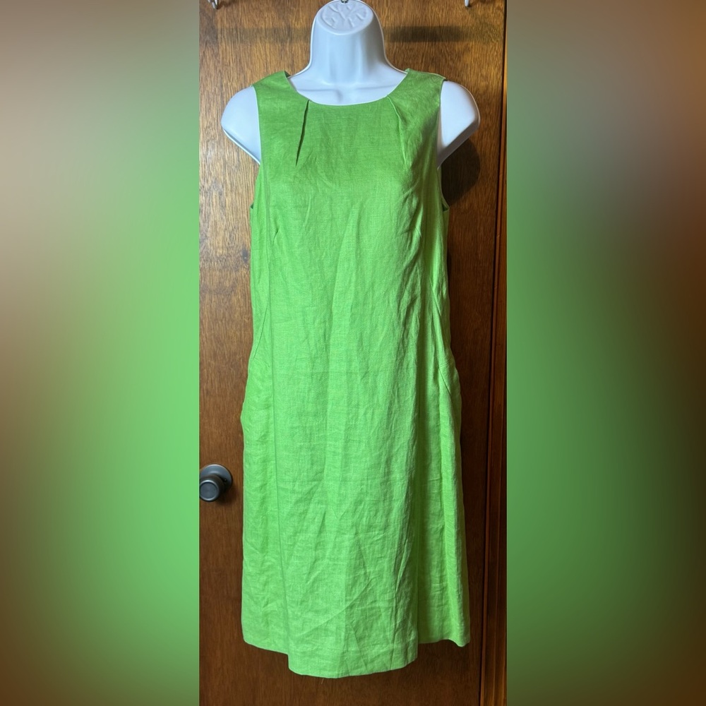 Tweeds Green Sleeveless Dress - 8